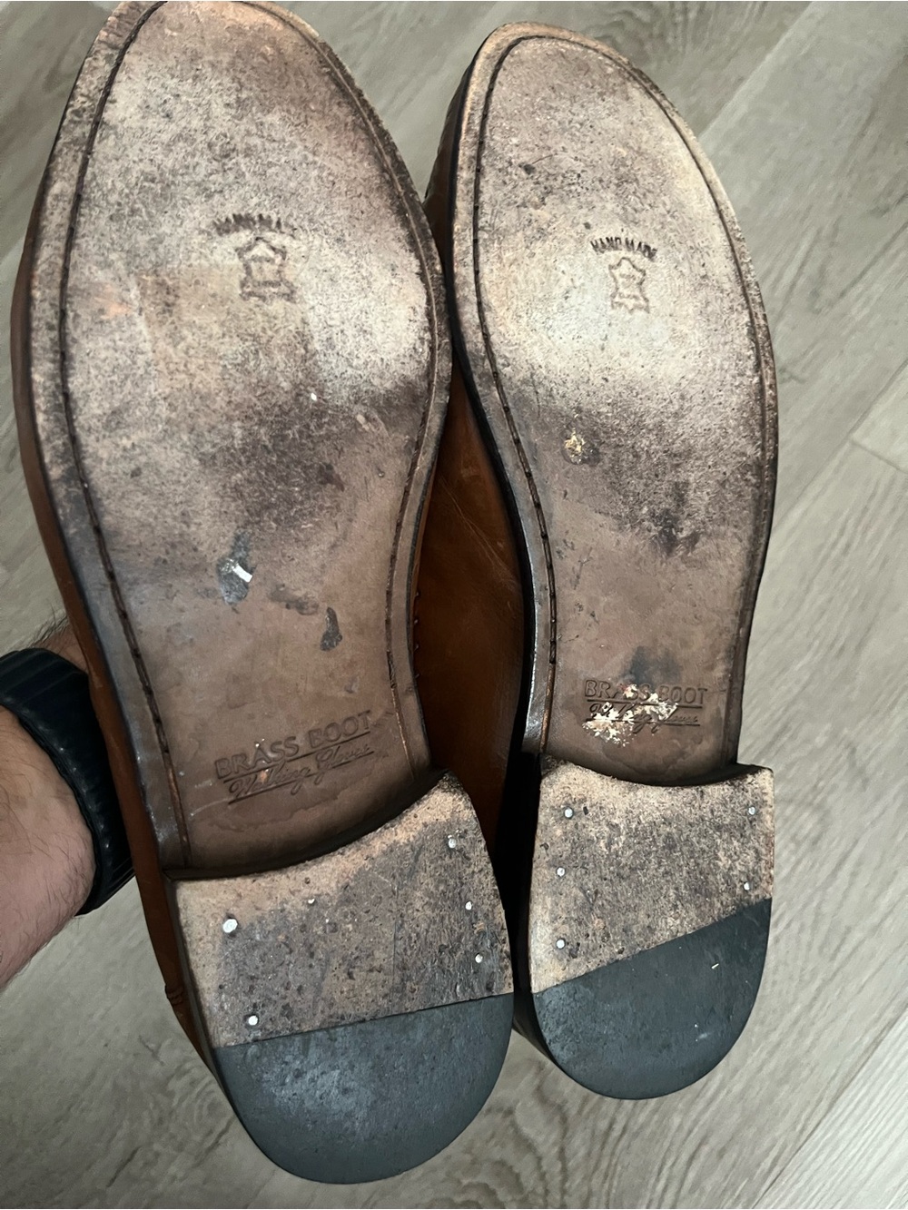 Vintage Brass Boot soft leather loafers size 10.5 - Picture 5 of 7